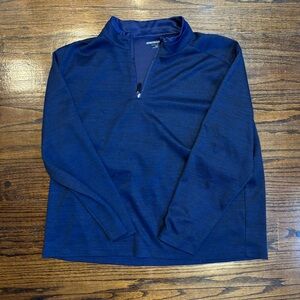 Men's Blue Half-Zip Sweater
